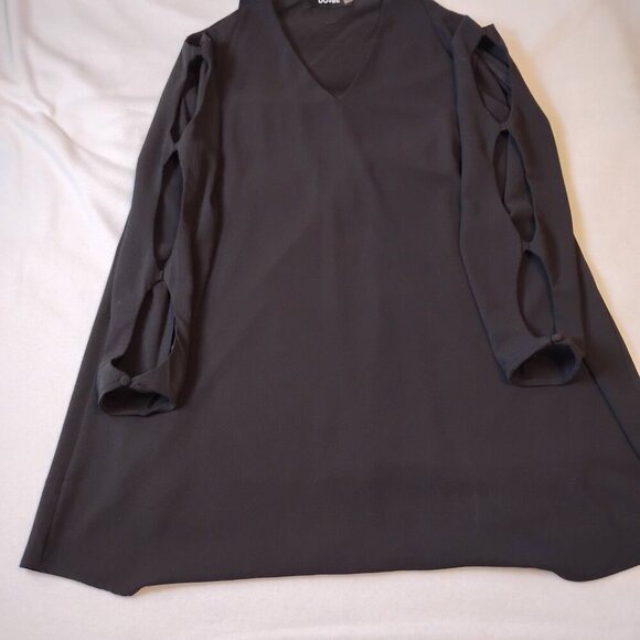 Do + Be Black Long Sleeve Dress, Medium - Picture 3 of 10